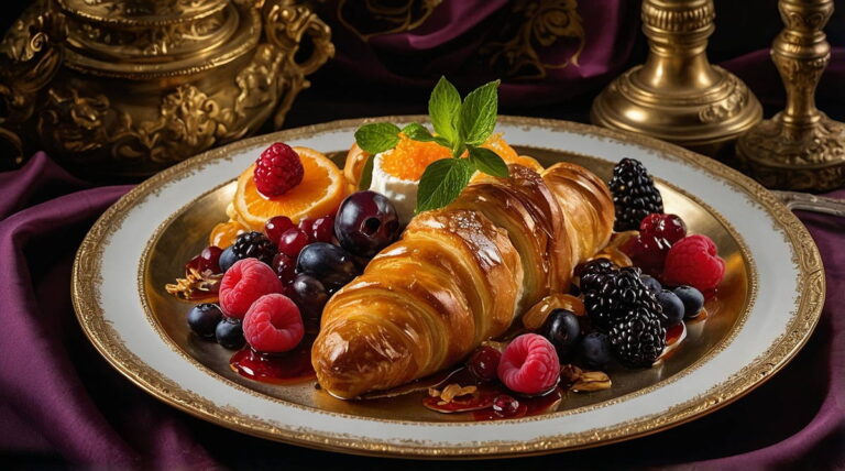 Traditional French Food on a Table